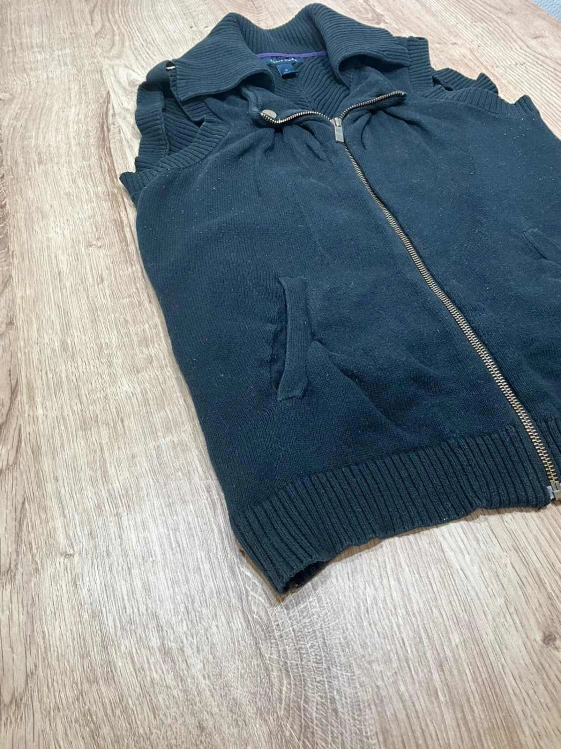 Gilet zippé Tommy hilfiger homme M 100% coton  bleu marine – photo 3
